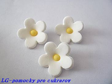 Kvet Jablonkový veľký Biely so žltým stredom 200ks/bal