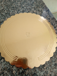 Tortova podlozka zlata priemer 26 cm